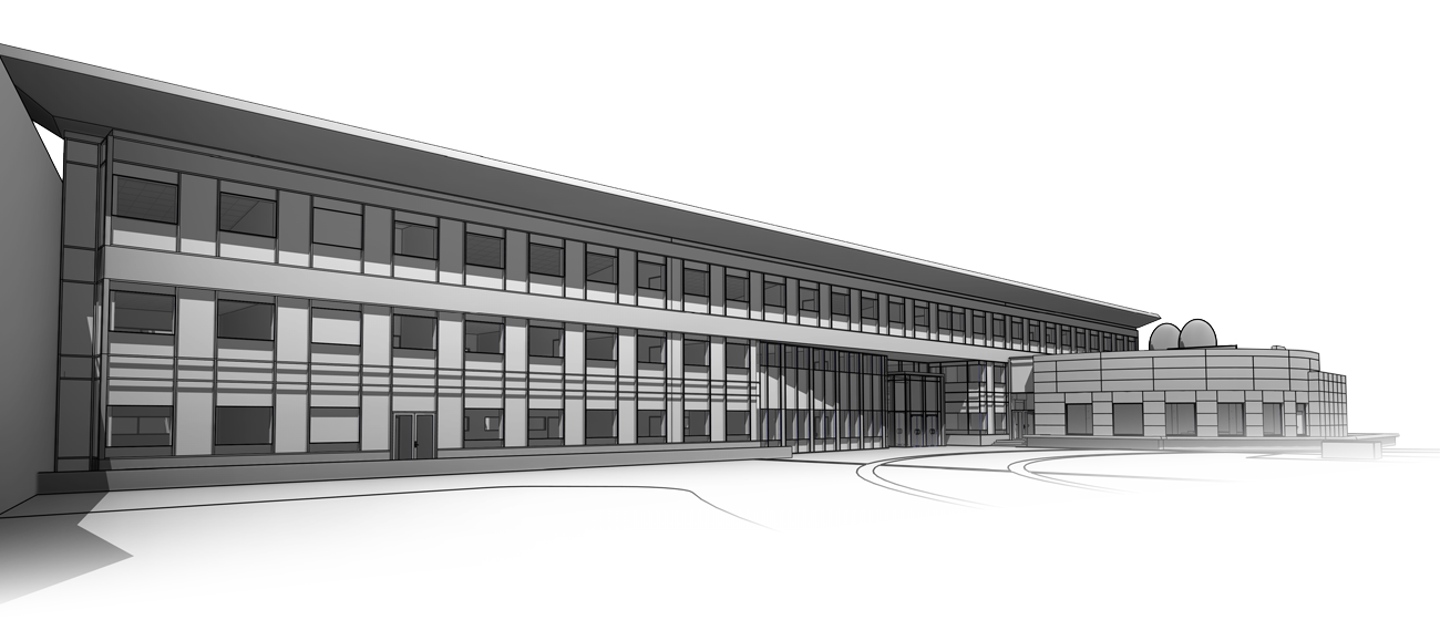 Maquette BIM d'un ensemble tertiaire d'enseignement